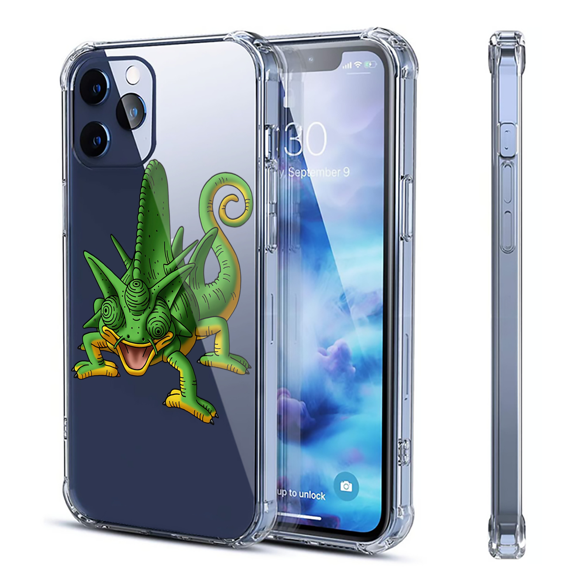 （画像用） ドラゴンクエスト Doragon Kuesuto Dragon Quest 【iPhone 12シリーズ対応】透明スマホケース（クリアソフトケース）